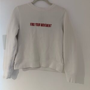 Athleta White Find Your Movement Sweatshirt